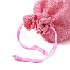 Polyester Imitation Burlap Packing Pouches Drawstring Bags ABAG-R004-14x10cm-04-3