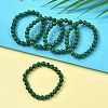 Synthetic Malachite(Dyed) Bead Stretch Bracelets BJEW-K212-B-031-1