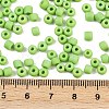 Frosted Opaque 6/0 Glass Seed Beads SEED-R029-4mm-A03-3