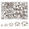 200Pcs 5 Style Brass Four-Claw Rivets KK-GF0001-07P-1
