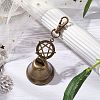 Iron Bell Pendant Decoration HJEW-JM02278-2