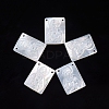 Natural White Shell Pendants SSHEL-D083-29B-1