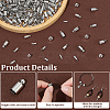 160Pcs 4 Styles Brass Cord Ends KK-PH0011-71-3