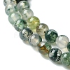 Natural Moss Agate Bead Strands G-K146-07-3mm-5