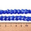 Opaque Glass Beads Strands GLAA-N073-01G-4