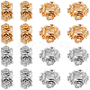 16Pcs 2 Colors Brass Spacer Beads KK-BBC0018-92-1