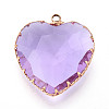 Transparent Glass Pendants KK-N283-01H-G-1