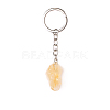 Raw Rough Natural Citrine Pendant Keychains FIND-PW0017-09C-1