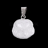 Natural & Synthetic Mixed Gemstone Carved Pendants G-Q608-01-2