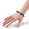 7Pcs 7 Style Natural Mixed Stone Chips & Resin Evil Eye Braided Bead Bracelets Set BJEW-JB08495-5