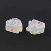 UV Plating Rainbow Iridescent Acrylic Beads PACR-M003-02F-4