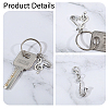 48Pcs 3 Style Alloy Pendant Decoration & Keychain HJEW-CA00047-5