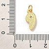 Rack Plating Brass Micro Pave Cubic Zirconia Pendants KK-I720-71G-01A-3