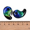 Luminous Handmade Silver Foil Lampwork Beads LAMP-F022-05F-5