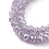 Electroplate Glass Beads Strands EGLA-J144-PL-C04-3