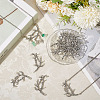16Pcs Tibetan Style Alloy Multi-Strand Links FIND-SC0016-20-3