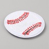 Sports Ball Theme Computerized Towel Fabric Embroidery Iron on Cloth Patches LS-PATC-WH0007-23B-2
