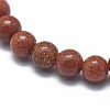Synthetic Goldstone Bead Stretch Bracelets X-BJEW-K212-A-002-2