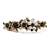 Flower Alloy Rhinestone Hair Barrettes PHAR-S604-01AG-03-1
