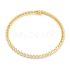 Rack Plating Brass Pave Clear Cubic Zirconia Choker Necklaces NJEW-A031-01G-1