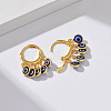 Fashionable Evil Eye Brass Chandelier Earrings NL2443-2-1