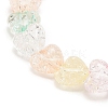 Candy Color Acrylic Heart Beaded Stretch Bracelet for Women BJEW-JB08240-4