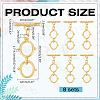8Pcs Brass Toggle Clasps KK-ME0002-32-2