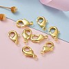 Brass Lobster Claw Clasps X-KK-903-G-NF-6