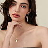 2Pcs 2 Colors Brass Pendants Cabochon Settings FIND-HS0001-14-7