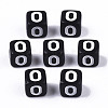 Opaque Acrylic Beads X-SACR-N002-01O-2