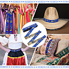Ethnic Style Polyester Jacquard Ribbon OCOR-WH0078-478A-03-5