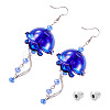 Brass Dangle Earring EJEW-TAC00021-2