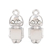 304 Stainless Steel Rhinestone Pendants RB-CBA02E8-04P-1