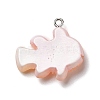 Opaque Resin Pendants RESI-D055-091P-01-3