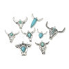 Bohemian Synthetic Turquoise Cattle Pendants FIND-Z112-01AS-1