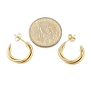 304 Stainless Steel Twist C-Shaped Stud Earrings for Women EJEW-C096-40G-3
