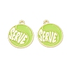 Tennis Alloy Enamel Pendants AL-CBA292F-02M-G-1