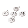 Non-Tarnish 304 Stainless Steel Charms STAS-Q201-T445-1S-3