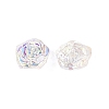 Electroplate Transparent Glass Beads Strands EGLA-N056-02A-01-3