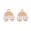 Alloy Enamel Charms X-ENAM-T022-26-1