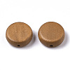 Painted Natural Wood Beads WOOD-R265-11E-2