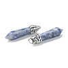 Bullet Natural Blue Spot Jasper Pointed Pendants G-E332-C36-3