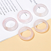 Natural Rose Quartz Plain Band Finger Rings PW-WG26698-04-1