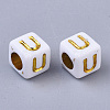 Plating Acrylic Beads SACR-S297-09U-2