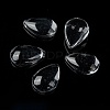 Transparent Teardrop Glass Cabochons GGLA-R024-14x10-6