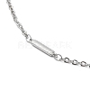 Non-Tarnish 304 Stainless Steel Rectangle Link Chain Necklace NJEW-K249-04P-2