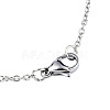 Non-Tarnish 201 Stainless Steel Origami Pendant Necklaces NJEW-T009-JN090-1-40-3
