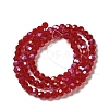 Electroplate Transparent Glass Beads Strands LS-EGLA-A035-T4mm-L07-2
