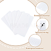 100Pcs Rectangle PP Plastic Price Tags CDIS-SP0001-39-5