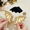 2 Pairs 2 Colors Leather Bat Wing Shoe Decorations FIND-FH0011-51-3